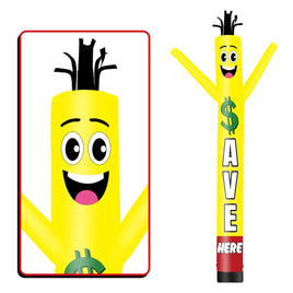 6 10 15 20FT Tall Save Here Waving Inflatable Tube Man(Blower Not Included) - goodeny