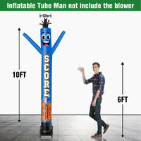 6 10 15 20FT Tall Score Big Waving Inflatable Tube Man(Blower Not Included) - goodeny
