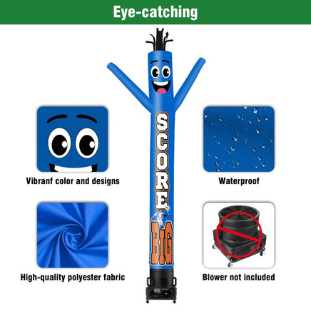 6 10 15 20FT Tall Score Big Waving Inflatable Tube Man(Blower Not Included) - goodeny