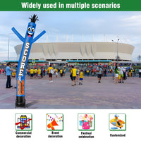 6 10 15 20FT Tall Score Big Waving Inflatable Tube Man(Blower Not Included) - goodeny
