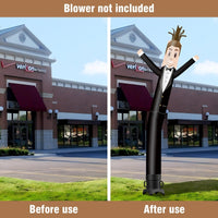 6 10 15 20FT Tall Server Waving Inflatable Tube Man(Blower Not Included) - goodeny