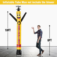 6 10 15 20FT Tall Shipping Center Waving Inflatable Tube Man(Blower Not Included) - goodeny