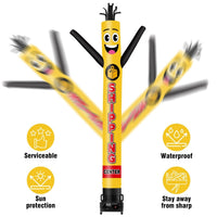 6 10 15 20FT Tall Shipping Center Waving Inflatable Tube Man(Blower Not Included) - goodeny