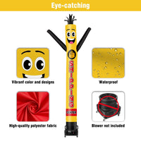 6 10 15 20FT Tall Shipping Center Waving Inflatable Tube Man(Blower Not Included) - goodeny