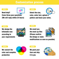 6 10 15 20FT Tall Smoke Shop Waving Inflatable Tube Man(Blower Not Included) - goodeny