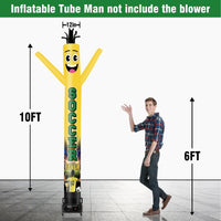 6 10 15 20FT Tall Soccer Fever Waving Inflatable Tube Man(Blower Not Included) - goodeny