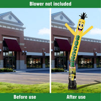 6 10 15 20FT Tall Soccer Fever Waving Inflatable Tube Man(Blower Not Included) - goodeny