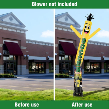 6 10 15 20FT Tall Soccer Fever Waving Inflatable Tube Man(Blower Not Included) - goodeny