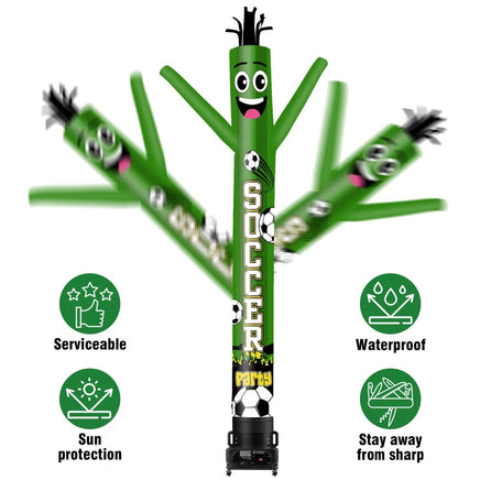 6 10 15 20FT Tall Soccer Party Waving Inflatable Tube Man(Blower Not Included) - goodeny