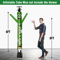 6 10 15 20FT Tall Soccer Party Waving Inflatable Tube Man(Blower Not Included) - goodeny