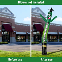 6 10 15 20FT Tall Soccer Time Waving Inflatable Tube Man(Blower Not Included) - goodeny