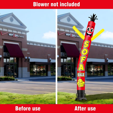 6 10 15 20FT Tall Sofa Sale Waving Inflatable Tube Man(Blower Not Included) - goodeny