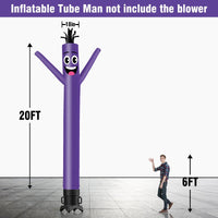 6 10 15 20FT Tall Solid Color Waving Inflatable Tube Man(Blower Not Included) - goodeny