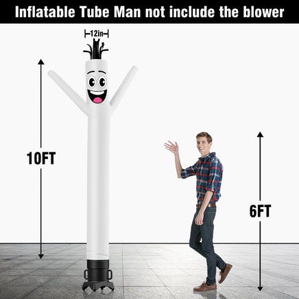 6 10 15 20FT Tall Solid Color Waving Inflatable Tube Man(Blower Not Included) - goodeny
