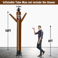 6 10 15 20FT Tall Solid Color Waving Inflatable Tube Man(Blower Not Included) - goodeny