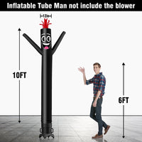 6 10 15 20FT Tall Solid Color Waving Inflatable Tube Man(Blower Not Included) - goodeny