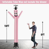 6 10 15 20FT Tall Solid Color Waving Inflatable Tube Man(Blower Not Included) - goodeny