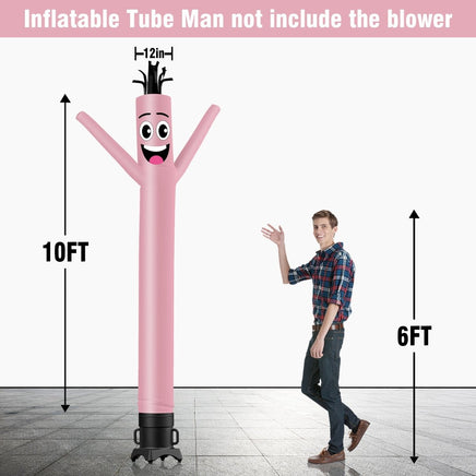 6 10 15 20FT Tall Solid Color Waving Inflatable Tube Man(Blower Not Included) - goodeny