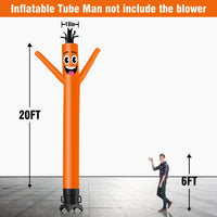 6 10 15 20FT Tall Solid Color Waving Inflatable Tube Man(Blower Not Included) - goodeny