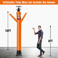 6 10 15 20FT Tall Solid Color Waving Inflatable Tube Man(Blower Not Included) - goodeny