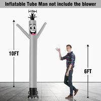 6 10 15 20FT Tall Solid Color Waving Inflatable Tube Man(Blower Not Included) - goodeny