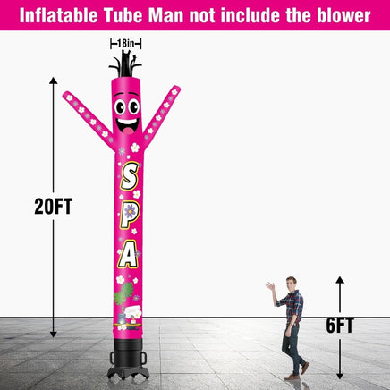 6 10 15 20FT Tall Spa Waving Inflatable Tube Man(Blower Not Included) - goodeny