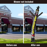 6 10 15 20FT Tall Sports Bar Waving Inflatable Tube Man(Blower Not Included) - goodeny