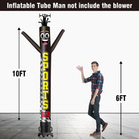 6 10 15 20FT Tall Sports Bar Waving Inflatable Tube Man(Blower Not Included) - goodeny