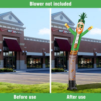 6 10 15 20FT Tall St. Patrick's Day Leprechaun Waving Inflatable Tube Man(Blower Not Included) - goodeny