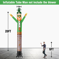 6 10 15 20FT Tall St. Patrick's Day Leprechaun Waving Inflatable Tube Man(Blower Not Included) - goodeny