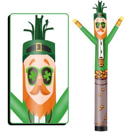 6 10 15 20FT Tall St. Patrick's Day Leprechaun Waving Inflatable Tube Man(Blower Not Included) - goodeny