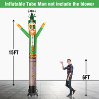 6 10 15 20FT Tall St. Patrick's Day Leprechaun Waving Inflatable Tube Man(Blower Not Included) - goodeny