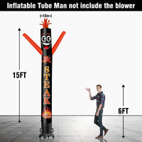 6 10 15 20FT Tall Steak Waving Inflatable Tube Man(Blower Not Included) - goodeny