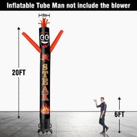 6 10 15 20FT Tall Steak Waving Inflatable Tube Man(Blower Not Included) - goodeny
