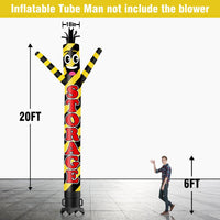 6 10 15 20FT Tall Storage Waving Inflatable Tube Man(Blower Not Included) - goodeny
