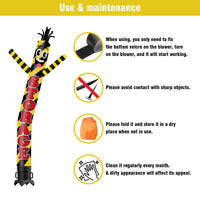 6 10 15 20FT Tall Storage Waving Inflatable Tube Man(Blower Not Included) - goodeny