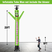 6 10 15 20FT Tall Summer Camp Waving Inflatable Tube Man(Blower Not Included) - goodeny