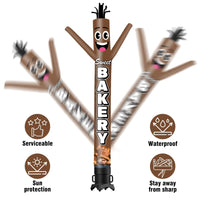 6 10 15 20FT Tall Sweet Bakery Waving Inflatable Tube Man(Blower Not Included) - goodeny