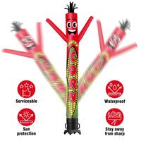 6 10 15 20FT Tall Sweet Corn Waving Inflatable Tube Man(Blower Not Included) - goodeny