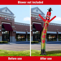 6 10 15 20FT Tall Sweet Corn Waving Inflatable Tube Man(Blower Not Included) - goodeny