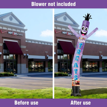 6 10 15 20FT Tall Sweets & Treats Waving Inflatable Tube Man(Blower Not Included) - goodeny