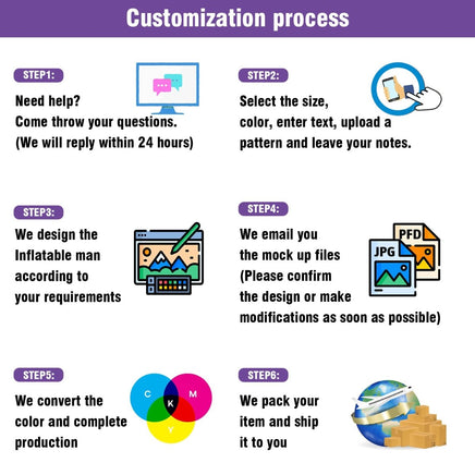 6 10 15 20FT Tall Sweets & Treats Waving Inflatable Tube Man(Blower Not Included) - goodeny