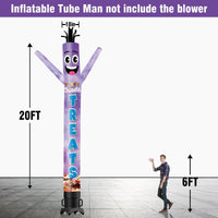 6 10 15 20FT Tall Sweets & Treats Waving Inflatable Tube Man(Blower Not Included) - goodeny