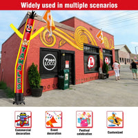 6 10 15 20FT Tall Tamales Waving Inflatable Tube Man(Blower Not Included) - goodeny