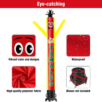 6 10 15 20FT Tall Tamales Waving Inflatable Tube Man(Blower Not Included) - goodeny