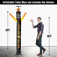 6 10 15 20FT Tall Tanning Salon Waving Inflatable Tube Man(Blower Not Included) - goodeny