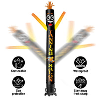 6 10 15 20FT Tall Tanning Salon Waving Inflatable Tube Man(Blower Not Included) - goodeny