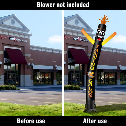 6 10 15 20FT Tall Tanning Salon Waving Inflatable Tube Man(Blower Not Included) - goodeny
