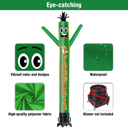 6 10 15 20FT Tall Taqueria Waving Inflatable Tube Man(Blower Not Included) - goodeny