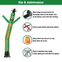 6 10 15 20FT Tall Taqueria Waving Inflatable Tube Man(Blower Not Included) - goodeny